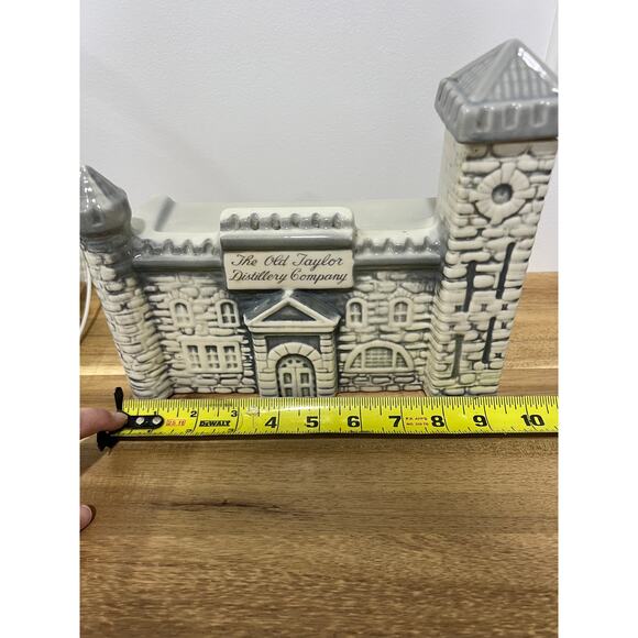 Empty Vintage OLD TAYLOR Distillery Company Castle Decanter Kentucky Bourbon - Picture 7 of 10